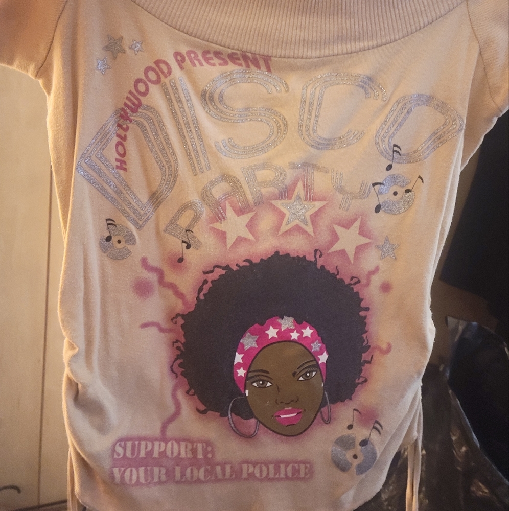 Vintage Disco/Support your local police shirt